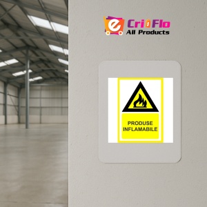 Indicator Pentru produse inflamabile, Sticker autocolant - Img 3