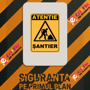 Indicator Pentru santier, Sticker autocolant - Img 2