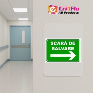 Indicator Pentru scara de salvare, Sticker autocolant - Img 4