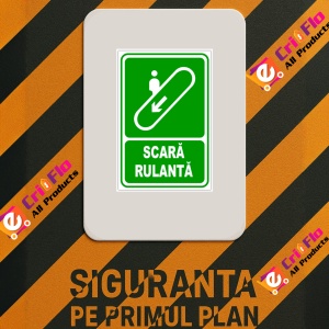 Indicator Pentru scara rulanta in jos, Sticker autocolant - Img 2