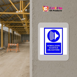 Indicator Pentru semnalizare acustica obligatorie, Sticker autocolant - Img 5
