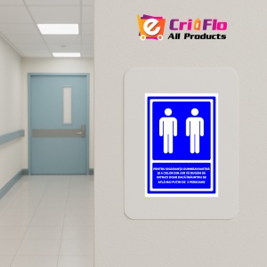 Indicator Pentru Siguranta Dumneavoastra Si A Celor Din Jur Va Rugam Sa Intrati Doar Daca Inauntru Se Afla Mai Putin de 2 Persoane, Sticker autocolant - Img 4