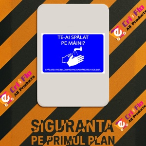 Indicator Pentru spalarea mainilor previne raspandirea bolilor, Sticker autocolant - Img 2