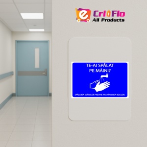 Indicator Pentru spalarea mainilor previne raspandirea bolilor, Sticker autocolant - Img 4