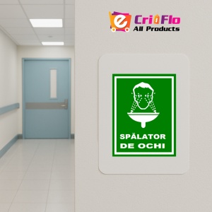 Indicator Pentru spalator de ochi, Sticker autocolant - Img 4