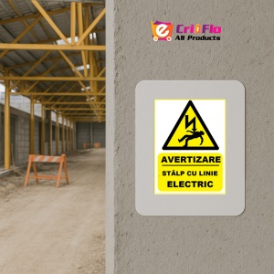 Indicator Pentru stalp cu linie electric, Sticker autocolant - Img 5