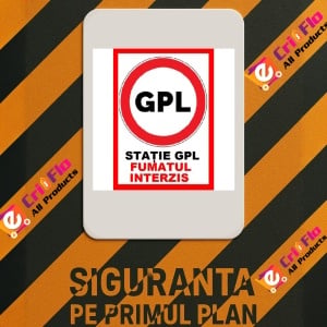 Indicator Pentru statie gpl fumatul interzis, Sticker autocolant - Img 2