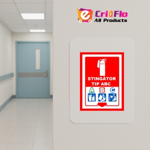 Indicator Pentru stingator tip ABC, Sticker autocolant - Img 4