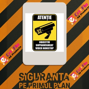 Indicator Pentru video non-stop, Sticker autocolant - Img 2