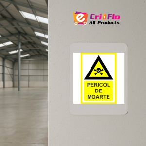 Indicator Pericol de moarte, Sticker autocolant - Img 3