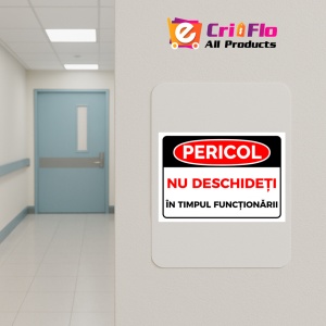 Indicator Pericol nu deschideti in timpul functionarii, Sticker autocolant - Img 4