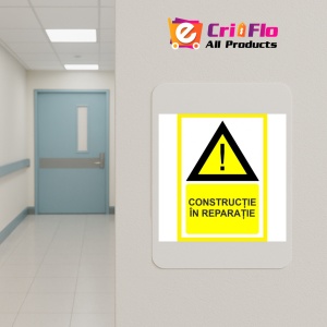 Indicator Placute constructie in reparatie, Sticker autocolant - Img 4