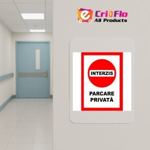 Indicator Placute interzis parcare privata, Sticker autocolant - Img 4
