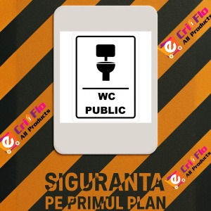 Indicator Placute pentru wc public, Sticker autocolant - Img 2