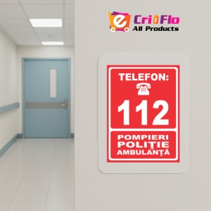 Indicator Pompieri politie ambulanta, Sticker autocolant - Img 5