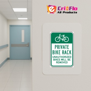 Indicator Private Bike Rack Sign, Sticker autocolant - Img 4