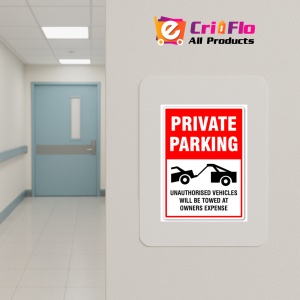 Indicator Private parking unauthorized vehicles will be towed at owner's expense, Sticker autocolant - Img 4