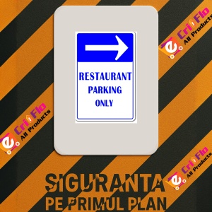 Indicator Private Property Restaurant sign, Sticker autocolant - Img 2