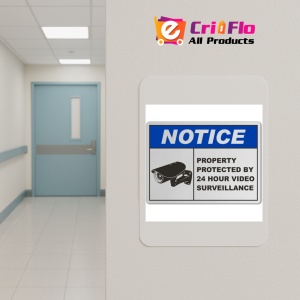 Indicator Property Protected By Surveillance Sign, Sticker autocolant - Img 4