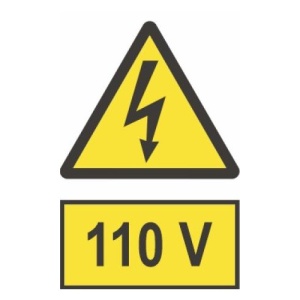 Indicator protectia muncii 10V, Sticker autocolant