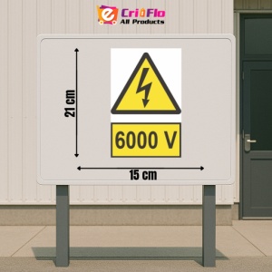 Indicator protectia muncii 6000V, Sticker autocolant - Img 2