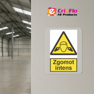 Indicator protectia muncii zgomot intens, Sticker autocolant - Img 4