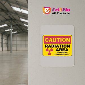 Indicator Radiation Area Authorized Only Sign, Sticker autocolant - Img 2