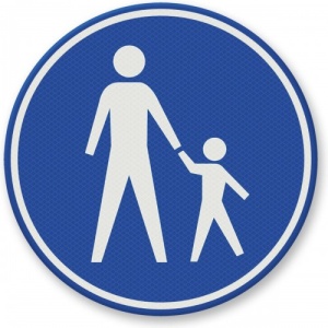 Indicator se circulatie pentru mama si copil, Sticker autocolant