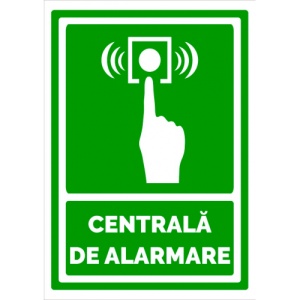 Indicator Semn de centrala de alarma, Sticker autocolant