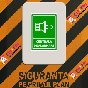 Indicator Semn de centrale de alarme, Sticker autocolant - Img 3