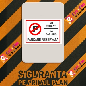 Indicator Semn de parcare nu parcati no parking parcare rezervata, Sticker autocolant - Img 3