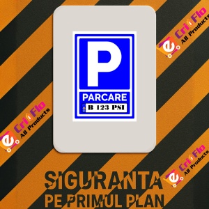 Indicator Semn de parcare personalizat, Sticker autocolant - Img 3