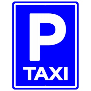Indicator Semn de parcare taxi, Sticker autocolant