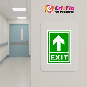 Indicator Semn exit spre directie in sus, Sticker autocolant - Img 5