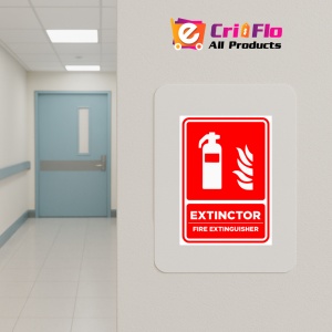Indicator Semn extinctor fire extinguisher, Sticker autocolant - Img 5