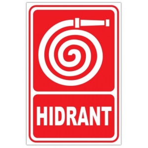 Indicator Semn hidranti, Sticker autocolant