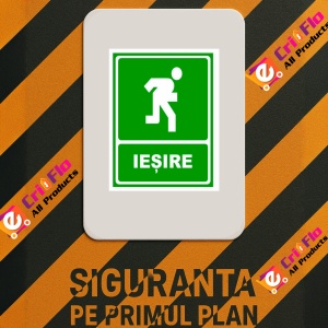 Indicator Semn iesire, Sticker autocolant - Img 3
