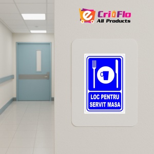 Indicator Semn loc pentru servit masa, Sticker autocolant - Img 5