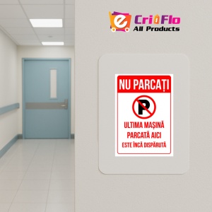 Indicator Semn nu parcati ultima masina parcata aici este inca disparuta, Sticker autocolant - Img 5