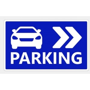Indicator Semn parking, Sticker autocolant