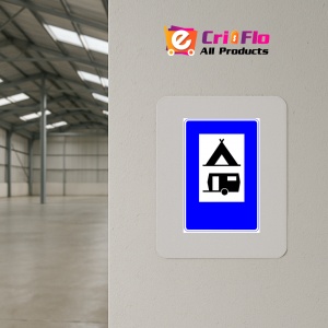 Indicator Semn pentru camping, Sticker autocolant - Img 4
