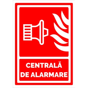 Indicator Semn pentru centrale de alarma, Sticker autocolant