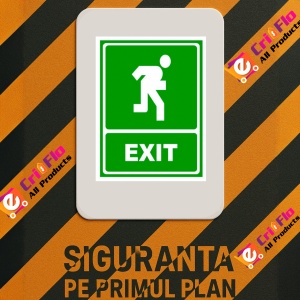 Indicator Semn pentru exit, Sticker autocolant - Img 3