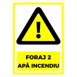 Indicator Semn pentru foraj 2 apa potabila, Sticker autocolant
