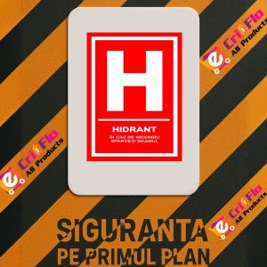 Indicator Semn pentru hidranti, Sticker autocolant - Img 3