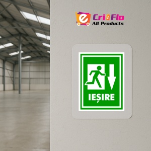 Indicator Semn pentru iesire cu directia jos, Sticker autocolant - Img 4