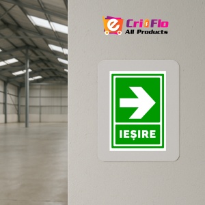 Indicator Semn pentru iesire cu sageata in dreapta, Sticker autocolant - Img 4