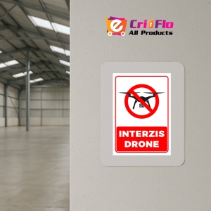 Indicator Semn pentru interzicerea drone, Sticker autocolant - Img 4