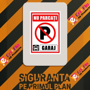 Indicator Semn pentru nu parcati garaj, Sticker autocolant - Img 3