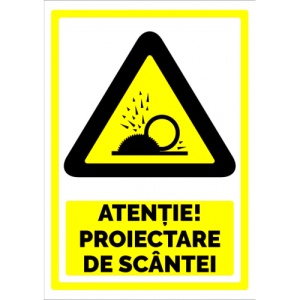 Indicator Semn pentru proiectare de scantei, Sticker autocolant